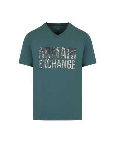 t-shirt green gables da uomo con stampa urban fields | ARMANI EXCHANGE t-shirt green gables da uomo con stampa urban fields | ARMANI EXCHANGE
