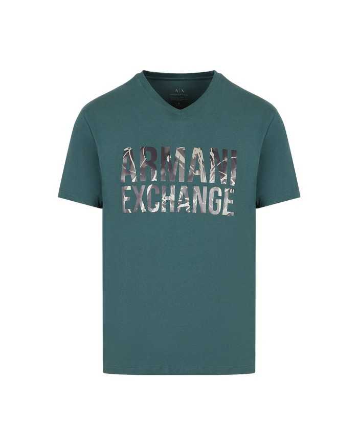 t-shirt green gables da uomo con stampa urban fields | ARMANI EXCHANGE t-shirt green gables da uomo con stampa urban fields | ARMANI EXCHANGE