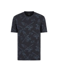 ARMANI EXCHANGE T-shirt Uomo 3RZTBP ZJ9TZ P-EM cotone con fantasia ...