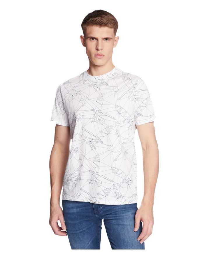 ARMANI EXCHANGE T-shirt Uomo 3RZTBP ZJ9TZ P-EM cotone con fantasia ... ARMANI EXCHANGE T-shirt Uomo 3RZTBP ZJ9TZ P-EM cotone con fantasia ...
