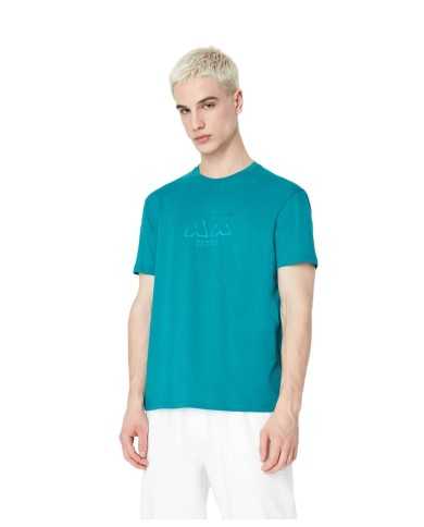 t-shirt deep lake da uomo con stampa con logo lucido | ARMANI EXCHANGE