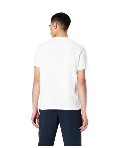 t-shirt bianca da uomo con stampa con logo lucido | ARMANI EXCHANGE