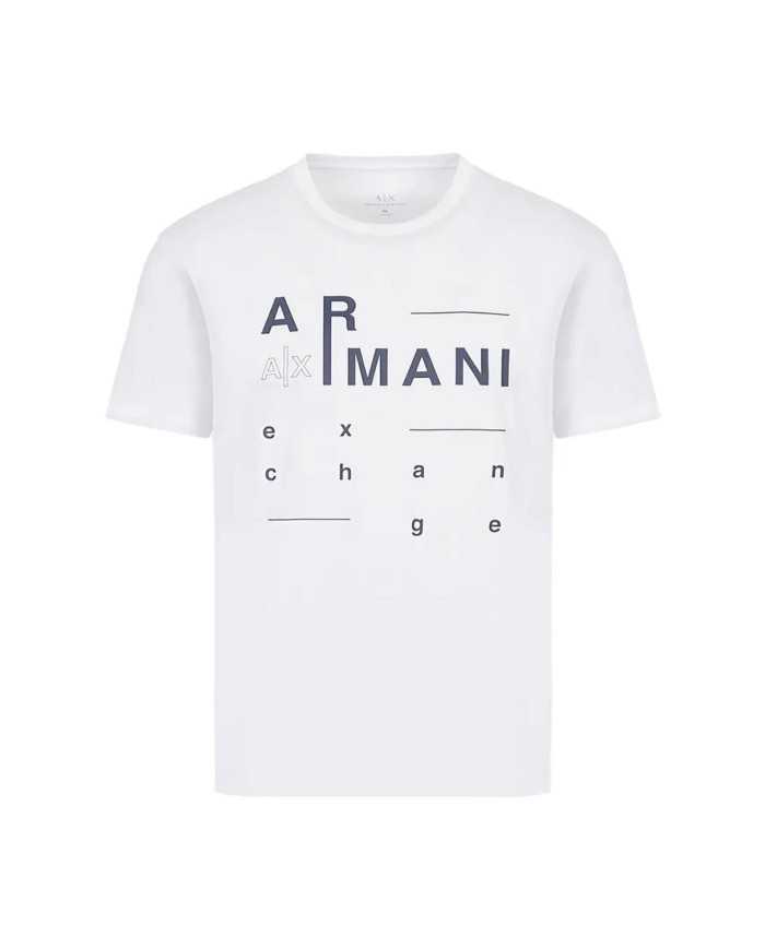 t-shirt bianca da uomo con grande stampata logata | ARMANI EXCHANGE t-shirt bianca da uomo con grande stampata logata | ARMANI EXCHANGE