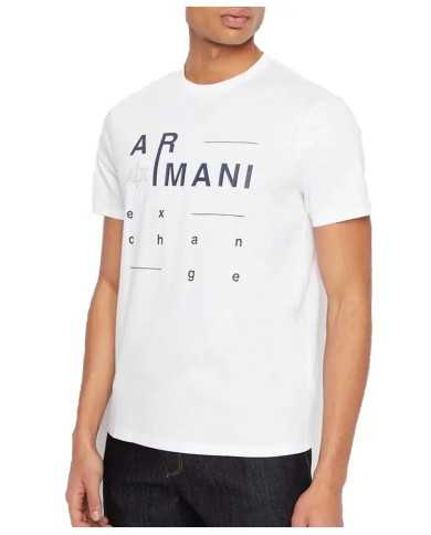 t-shirt bianca da uomo con grande stampata logata | ARMANI EXCHANGE t-shirt bianca da uomo con grande stampata logata | ARMANI EXCHANGE