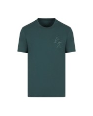 t-shirt green gables da uomo con piccola stampa logo | ARMANI EXCHANGE