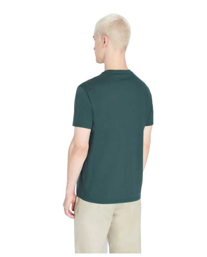 t-shirt green gables da uomo con piccola stampa logo | ARMANI EXCHANGE