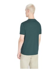 t-shirt green gables da uomo con piccola stampa logo | ARMANI EXCHANGE