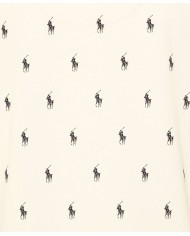 t-shirt cream da uomo con fantasia multi-logo | RALPH LAUREN t-shirt cream da uomo con fantasia multi-logo | RALPH LAUREN