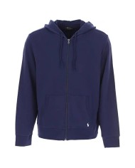 felpa con cappuccio navy da uomo con logo ricamo | RALPH LAUREN