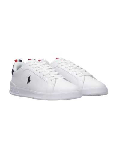 sneakers white/navy/red con logo ricamo su lato | RALPH LAUREN sneakers white/navy/red con logo ricamo su lato | RALPH LAUREN