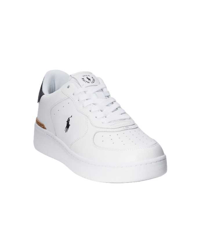 sneakers bianche e navy da uomo con logo ricamo | RALPH LAUREN sneakers bianche e navy da uomo con logo ricamo | RALPH LAUREN
