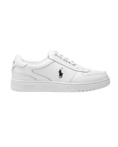 sneakers bianche e nere da uomo con logo ricamo | RALPH LAUREN sneakers bianche e nere da uomo con logo ricamo | RALPH LAUREN