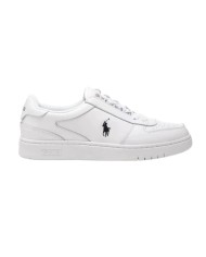 sneakers bianche e nere da uomo con logo ricamo | RALPH LAUREN sneakers bianche e nere da uomo con logo ricamo | RALPH LAUREN