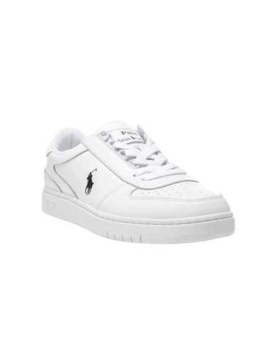 sneakers bianche e nere da uomo con logo ricamo | RALPH LAUREN sneakers bianche e nere da uomo con logo ricamo | RALPH LAUREN