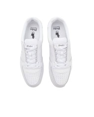 sneakers bianche e nere da uomo con logo ricamo | RALPH LAUREN sneakers bianche e nere da uomo con logo ricamo | RALPH LAUREN