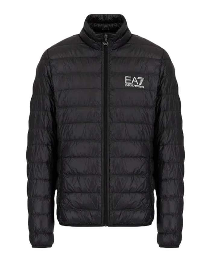 piumino nero da uomo con imbottitura in piuma d'oca | EA7 piumino nero da uomo con imbottitura in piuma d'oca | EA7