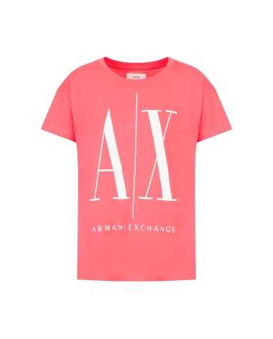 ARMANI EXCHANGE T-shirt Donna 8NYTCX YJG3Z P-EM cotone con logo sta...