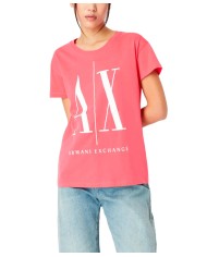 ARMANI EXCHANGE T-shirt Donna 8NYTCX YJG3Z P-EM cotone con logo sta...