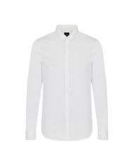 camicia bianca da uomo con collo button-down | ARMANI EXCHANGE