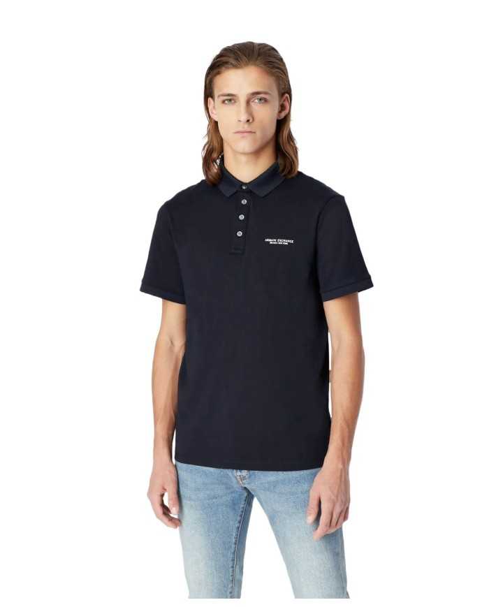 Polo da uomo navy con logo in alto a destra | ARMANI EXCHANGE Polo da uomo navy con logo in alto a destra | ARMANI EXCHANGE