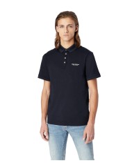 Polo da uomo navy con logo in alto a destra | ARMANI EXCHANGE