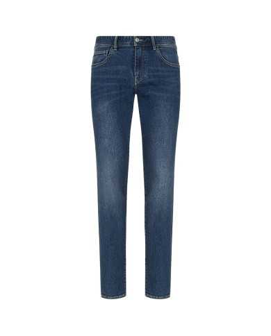 jeans skinny indigo denom da uomo con logo patch | ARMANI EXCHANGE jeans skinny indigo denom da uomo con logo patch | ARMANI EXCHANGE