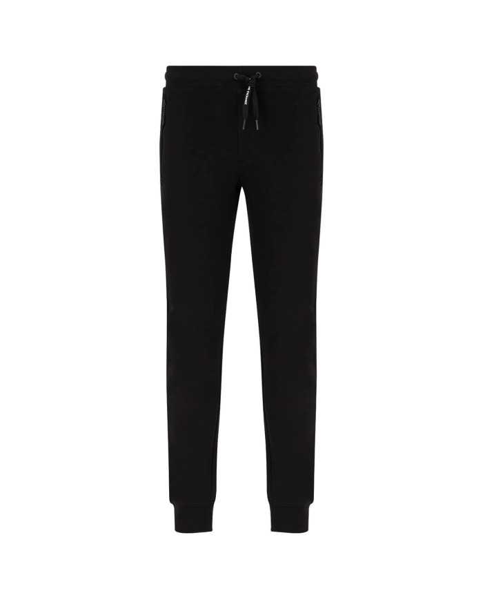 pantalone nero da uomo con lacci logati | ARMANI EXCHANGE pantalone nero da uomo con lacci logati | ARMANI EXCHANGE