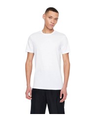 T-shirt da uomo bianca in jersey di cotone | ARMANI EXCHANGE