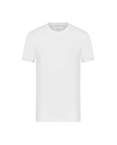 T-shirt da uomo bianca logata in piccolo in alto | ARMANI EXCHANGE T-shirt da uomo bianca logata in piccolo in alto | ARMANI EXCHANGE