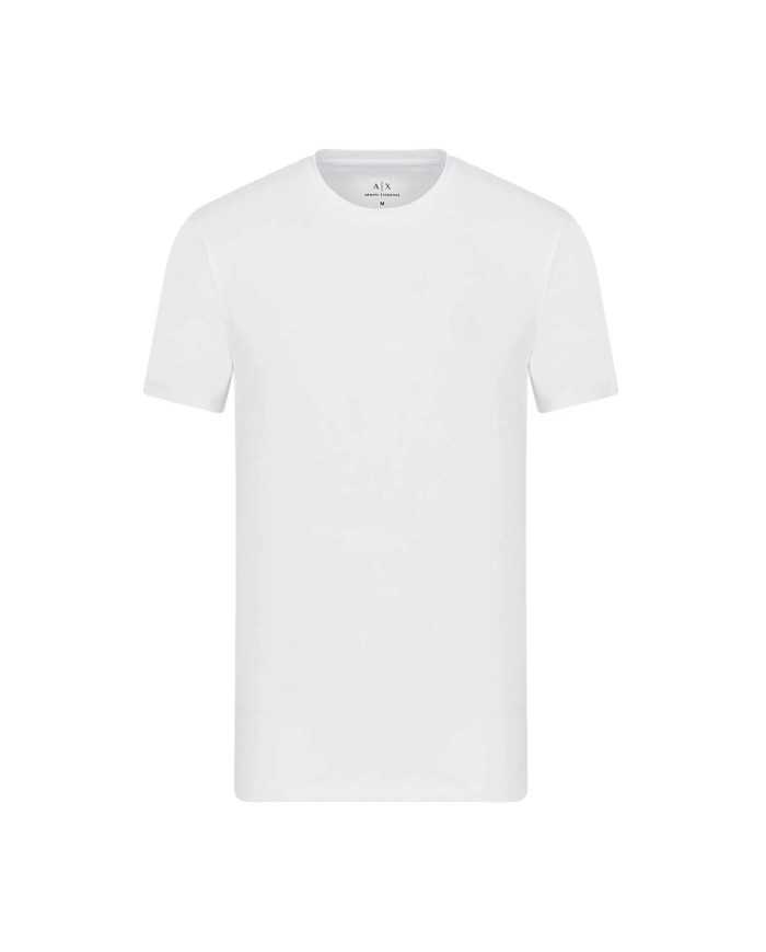 T-shirt da uomo bianca logata in piccolo in alto | ARMANI EXCHANGE T-shirt da uomo bianca logata in piccolo in alto | ARMANI EXCHANGE