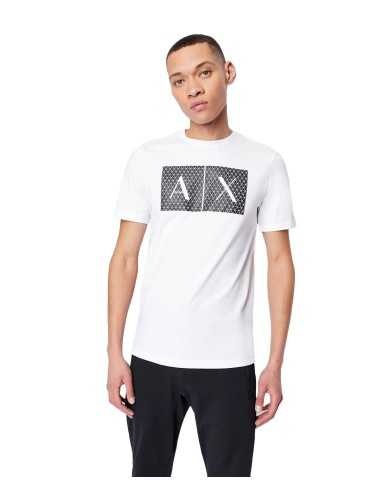 t-shirt bianca da uomo con stampa logata in grande | ARMANI EXCHANGE t-shirt bianca da uomo con stampa logata in grande | ARMANI EXCHANGE