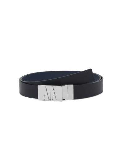 ARMANI EXCHANGE Cintura Uomo 951268 CC519 P-EM pelle con chiusura r...