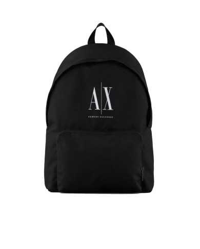 zaino nero foderato da uomo con fantasia logata | ARMANI EXCHANGE zaino nero foderato da uomo con fantasia logata | ARMANI EXCHANGE