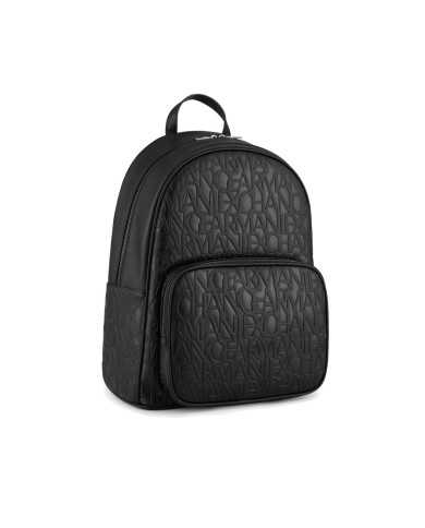 zaino nero da uomo con pattern logo interno/esterno | ARMANI EXCHANGE zaino nero da uomo con pattern logo interno/esterno | ARMANI EXCHANGE