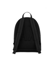 zaino nero da uomo con pattern logo interno/esterno | ARMANI EXCHANGE