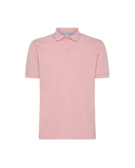 polo rosa da uomo con piccole strisce su fondo manica | SUN68