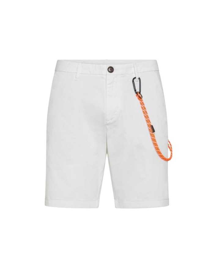 bermuda bianco da uomo con piegature a chino | SUN68 bermuda bianco da uomo con piegature a chino | SUN68