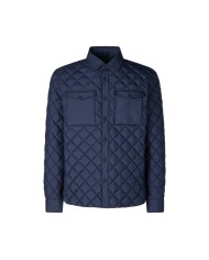 piumino navy blue da uomo trapuntato in motivo rombi | SAVE THE DUCK