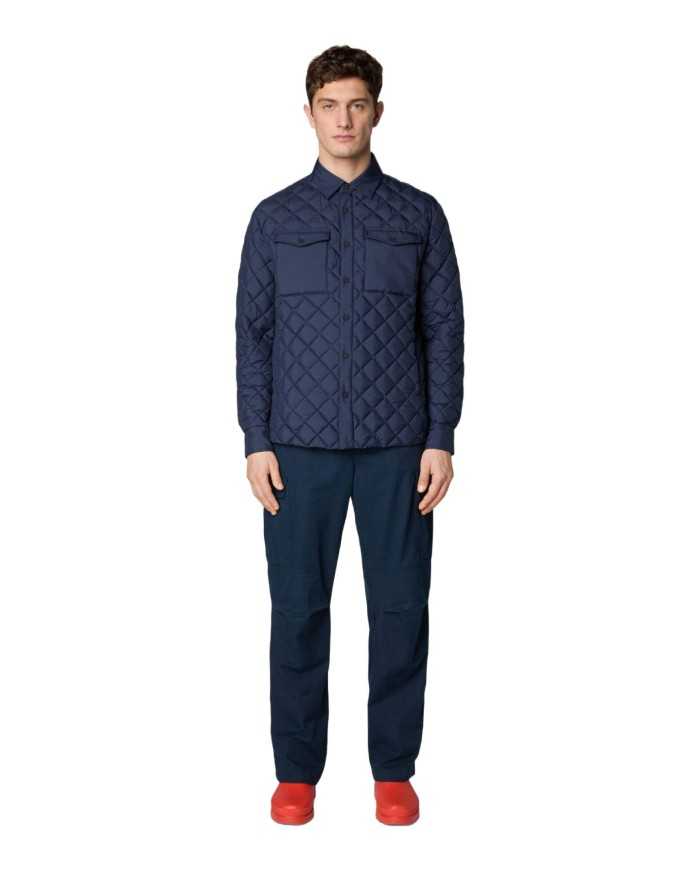 piumino navy blue da uomo trapuntato in motivo rombi | SAVE THE DUCK piumino navy blue da uomo trapuntato in motivo rombi | SAVE THE DUCK