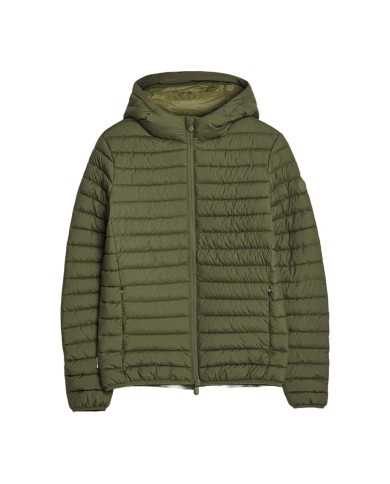 piumino dusty olive da uomo trapuntato con cappuccio | SAVE THE DUCK piumino dusty olive da uomo trapuntato con cappuccio | SAVE THE DUCK
