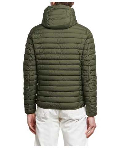 piumino dusty olive da uomo trapuntato con cappuccio | SAVE THE DUCK piumino dusty olive da uomo trapuntato con cappuccio | SAVE THE DUCK
