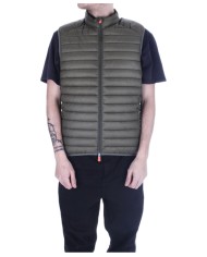 gilet dusty olive da uomo in nylon senza maniche | SAVE THE DUCK gilet dusty olive da uomo in nylon senza maniche | SAVE THE DUCK
