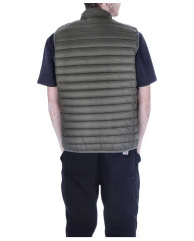 gilet dusty olive da uomo in nylon senza maniche | SAVE THE DUCK gilet dusty olive da uomo in nylon senza maniche | SAVE THE DUCK