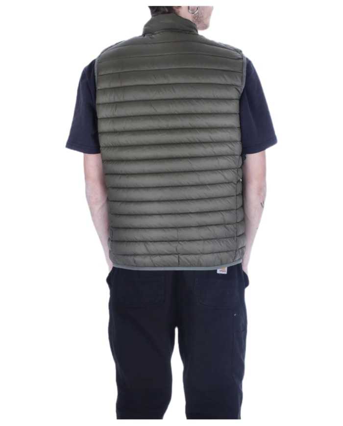 gilet dusty olive da uomo in nylon senza maniche | SAVE THE DUCK gilet dusty olive da uomo in nylon senza maniche | SAVE THE DUCK