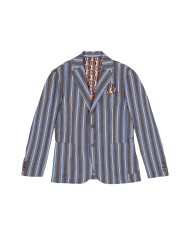 giacca moro da uomo con fantasia gessata e interno a quadri | BOB giacca moro da uomo con fantasia gessata e interno a quadri | BOB