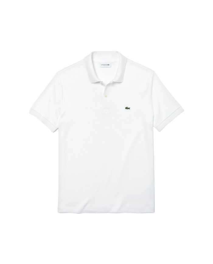 polo bianca da uomo con maniche e colletto a costine | LACOSTE polo bianca da uomo con maniche e colletto a costine | LACOSTE