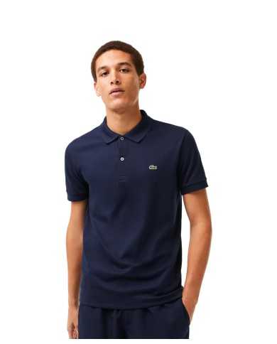 polo blue navy da uomo con maniche e colletto a costine | LACOSTE polo blue navy da uomo con maniche e colletto a costine | LACOSTE