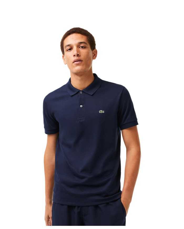 polo blue navy da uomo con maniche e colletto a costine | LACOSTE polo blue navy da uomo con maniche e colletto a costine | LACOSTE