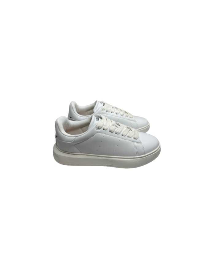 sneakers bianche da donna con scritta 100% ANIMAL FREE | SAVE THE DUCK sneakers bianche da donna con scritta 100% ANIMAL FREE | SAVE THE DUCK