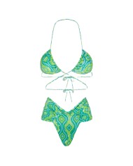 bikini triangolo e slip americano da donna con stampa all-over | FK bikini triangolo e slip americano da donna con stampa all-over | FK